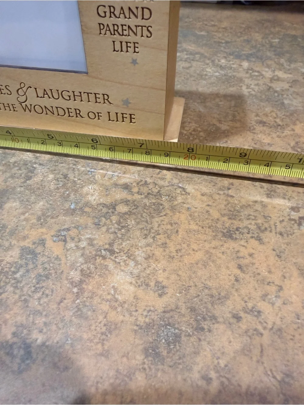 Grandchildren Wooden Photo Frame Box - Natural Finish